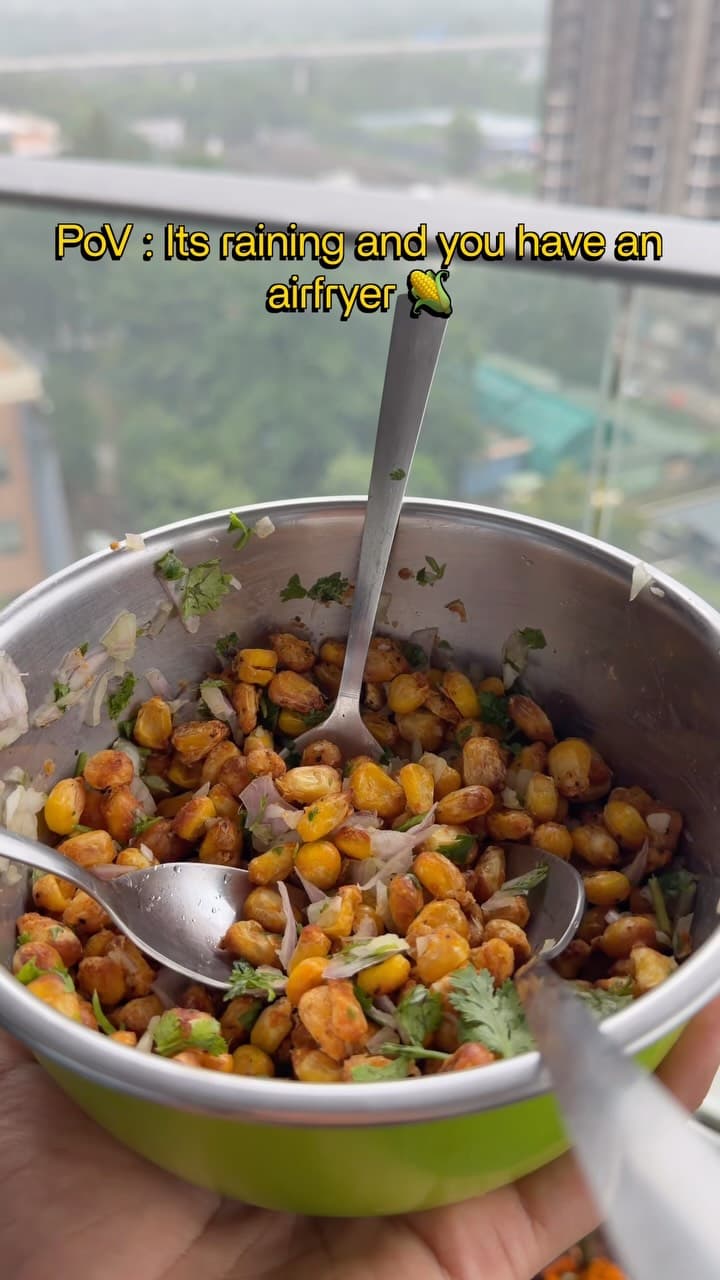 Air Fried Crispy Corn