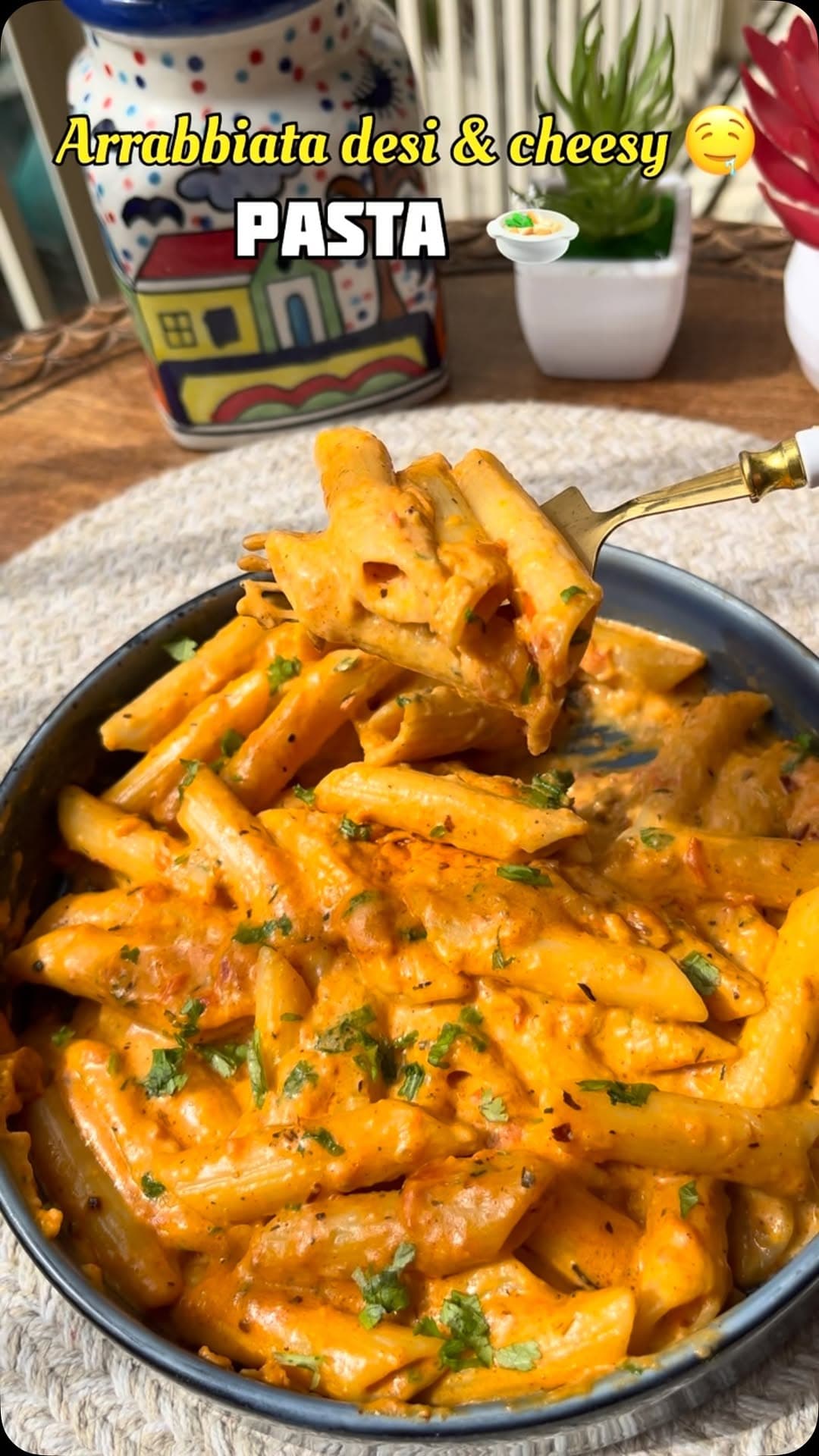Desi Cheesy Pasta with Aakhri Masala