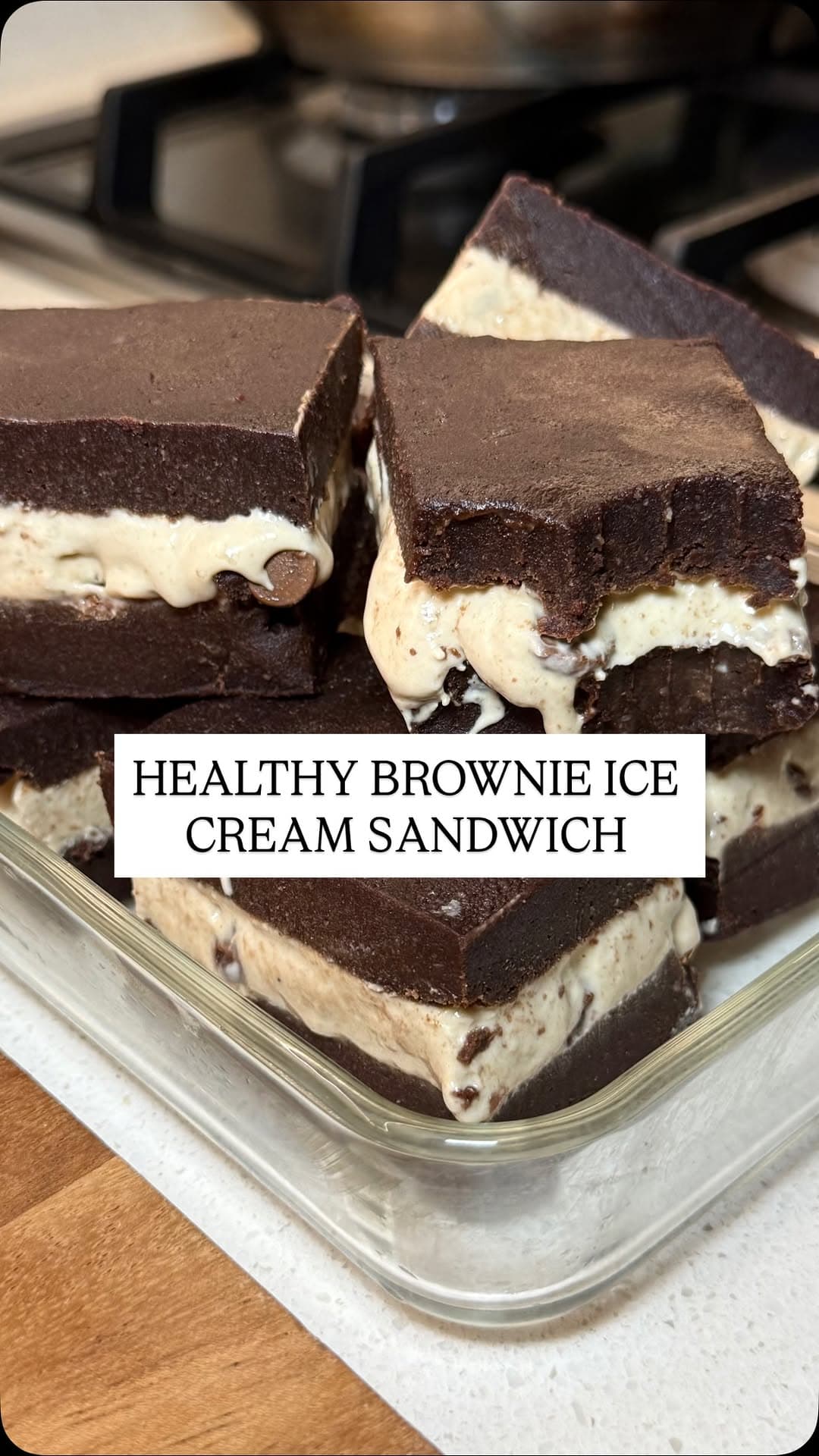 Healthy Brownie Ice Cream Sandwich