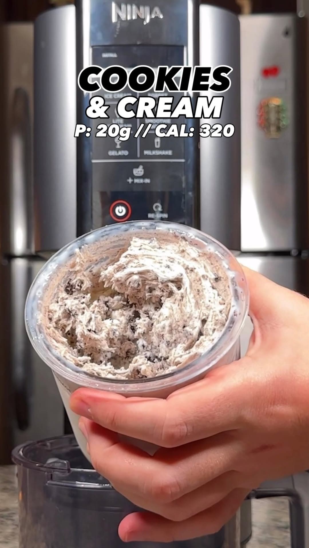 Low Cal Cookies & Cream Ice Cream