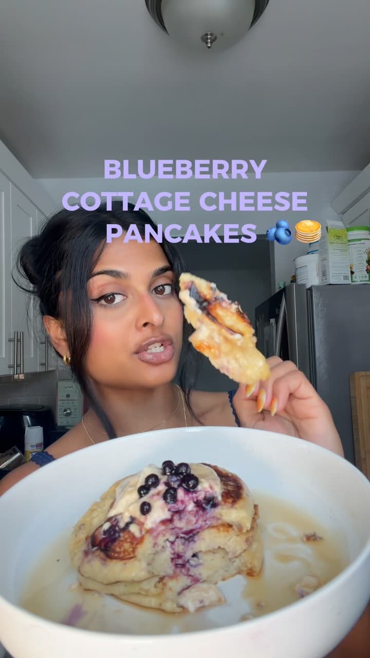 Cottage Cheese Protein Pancakes