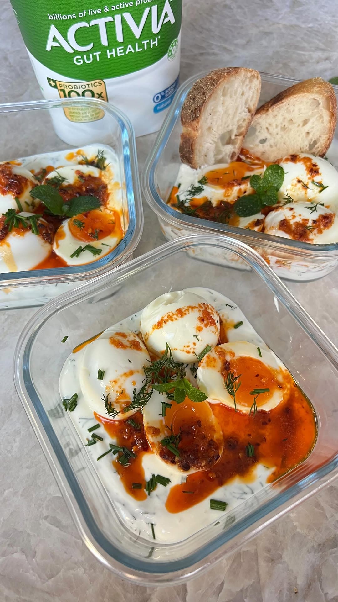 Turkish Eggs with Probiotic Yoghurt