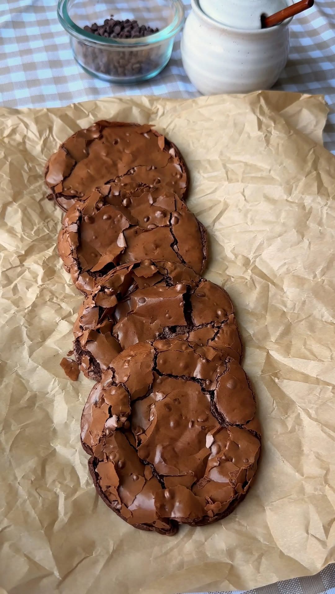 Fudgy Chewy Brownie Cookies