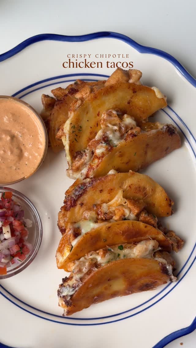 Crispy Chipotle Chicken Tacos
