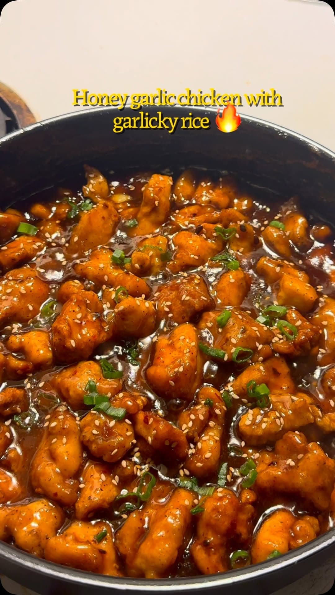Honey Garlic Chicken with Garlic Rice