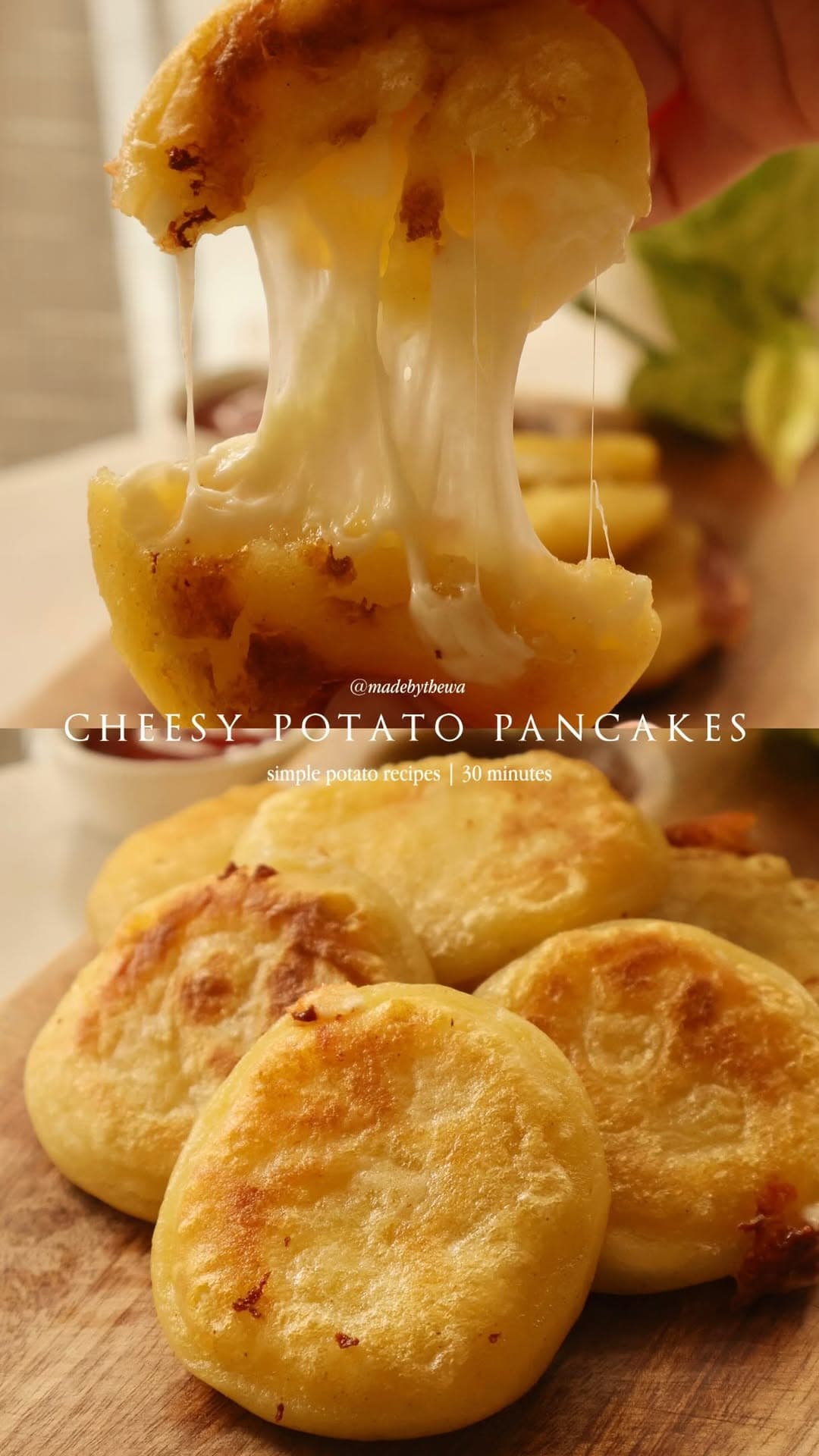 Galettes de pommes de terre au fromage