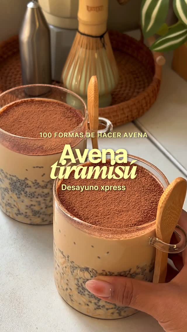 Tiramisú Oatmeal Parfait