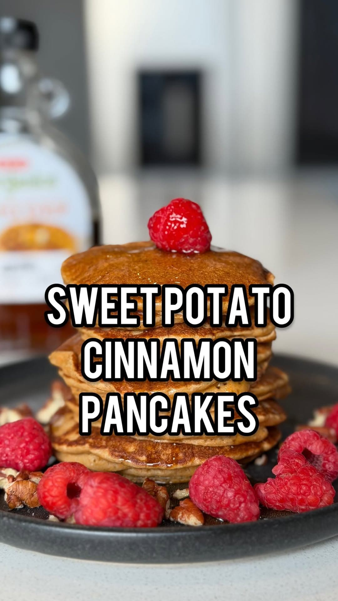 Pancakes de camote con canela