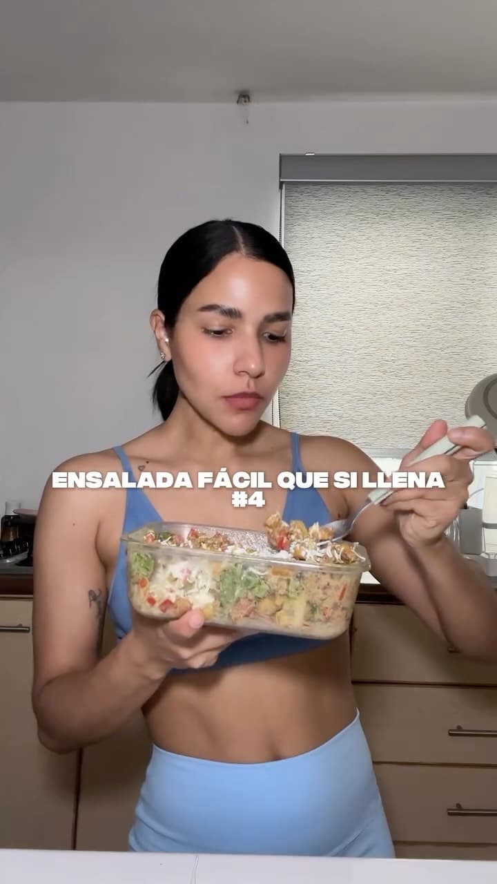 Ensaladita fácil con carne de res y piña