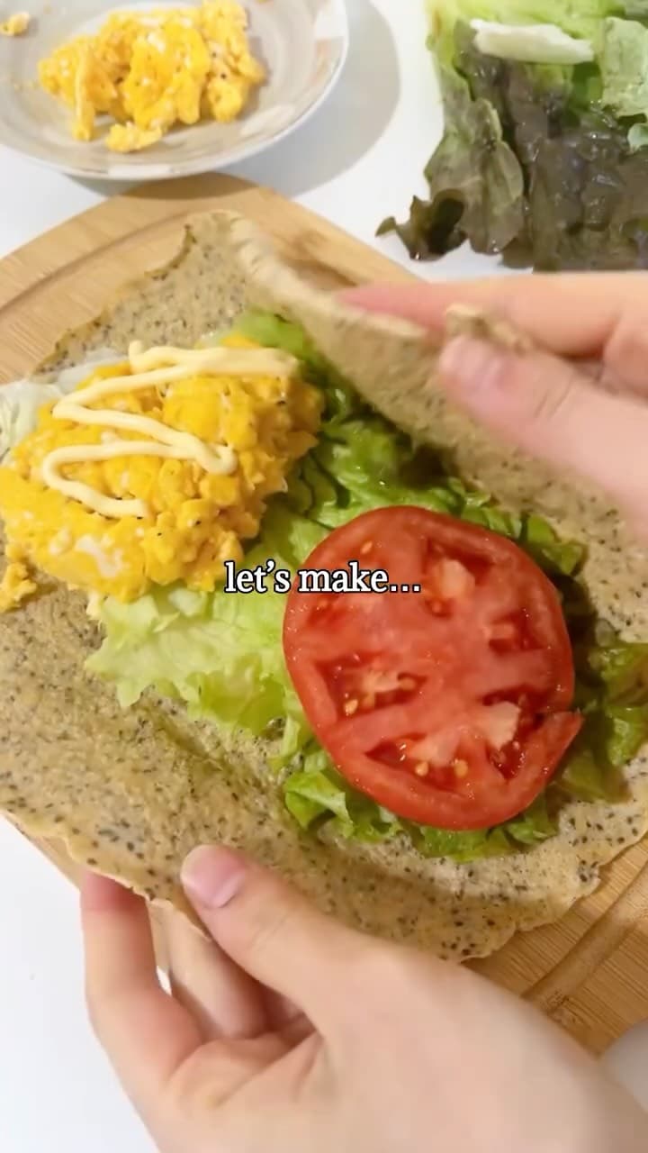 Tortilla de avena y chía alta en proteína y fibra