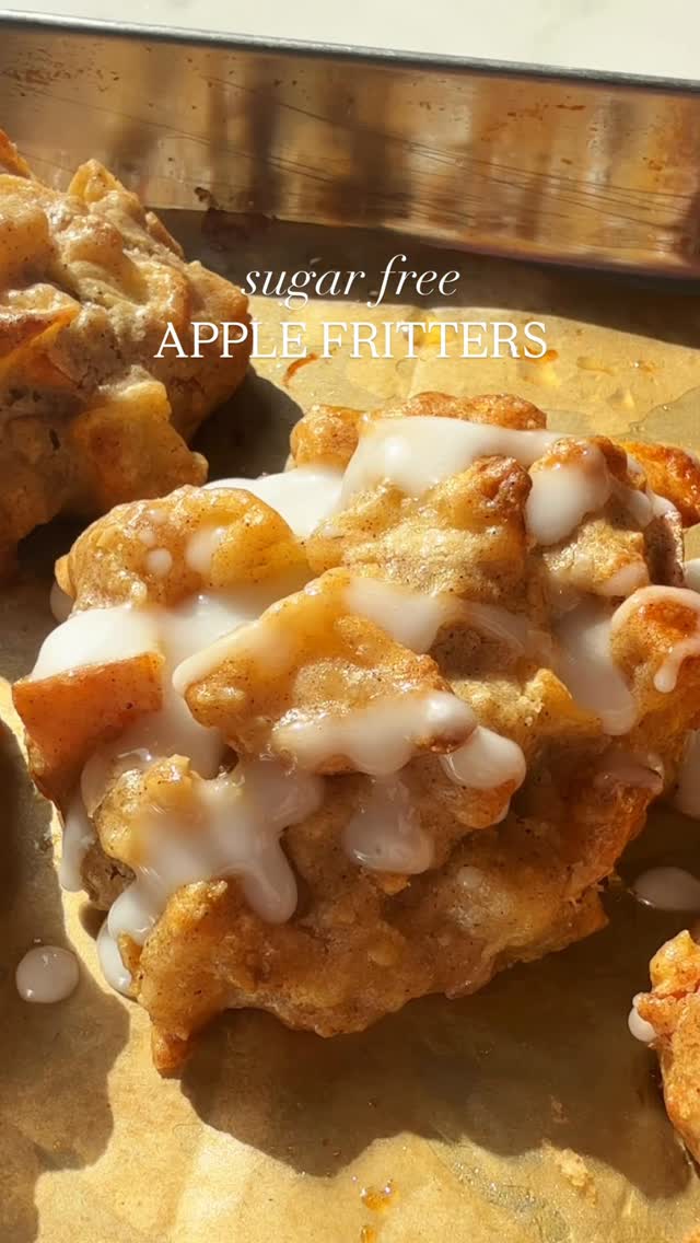 Apple Fritters Sin Gluten y Sin Azúcar