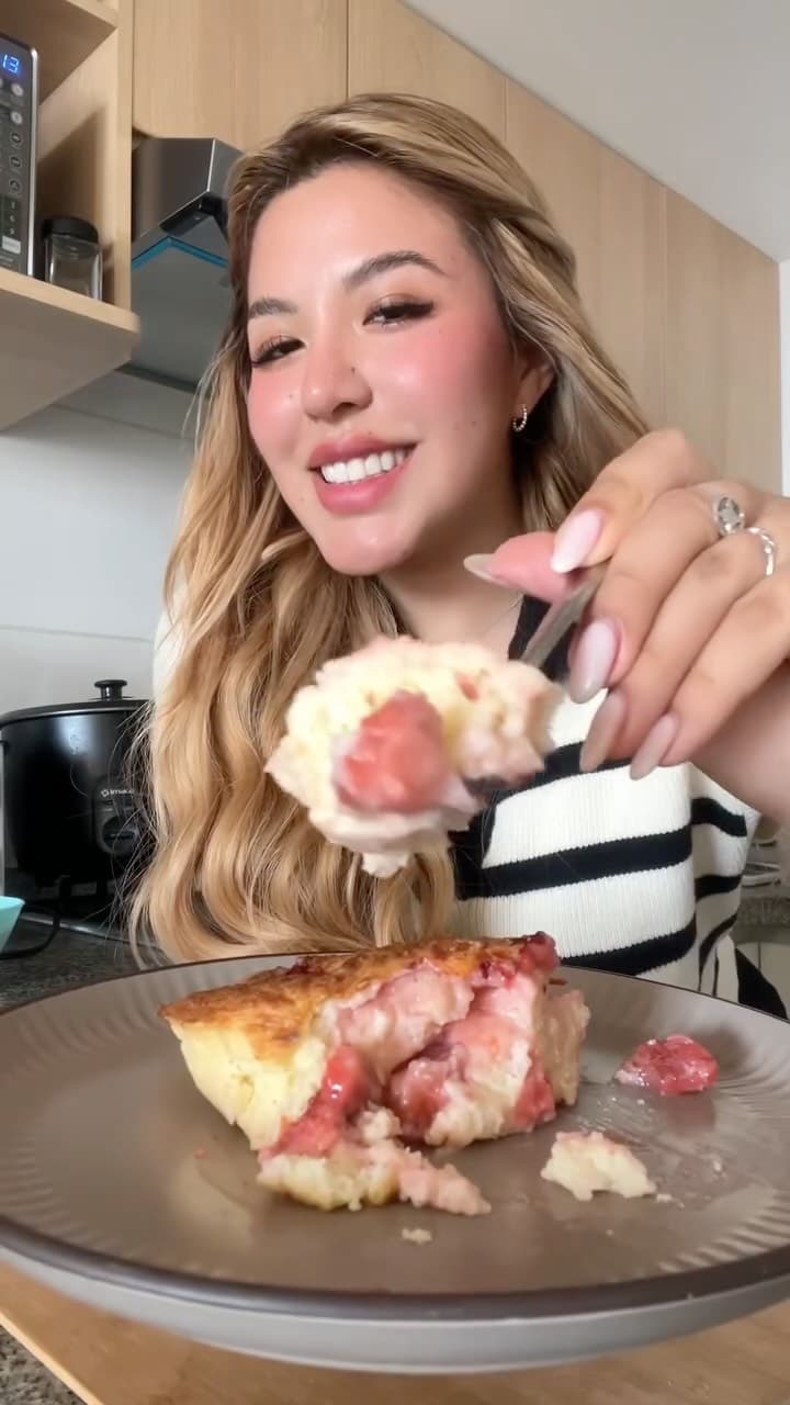 Cheesecake saludable con fresas