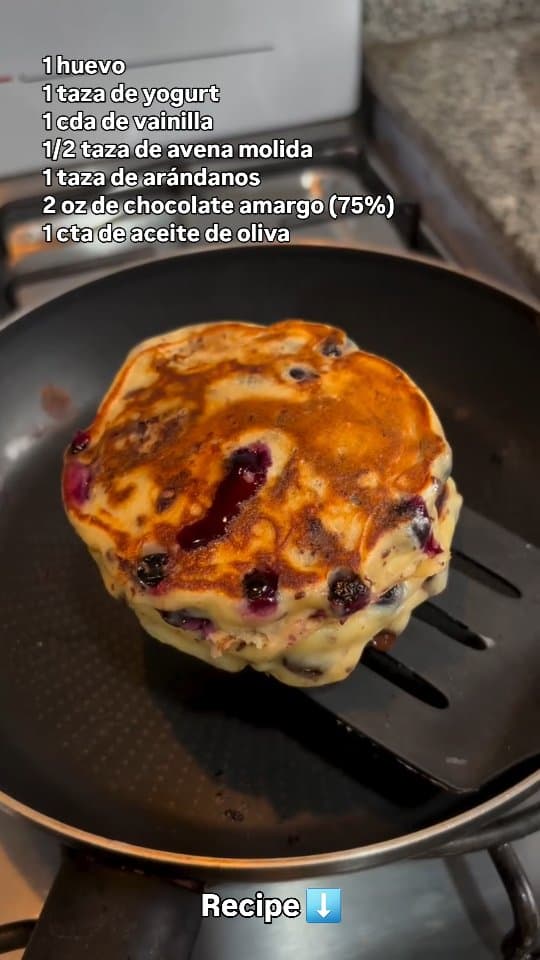 Pancakes de arándano