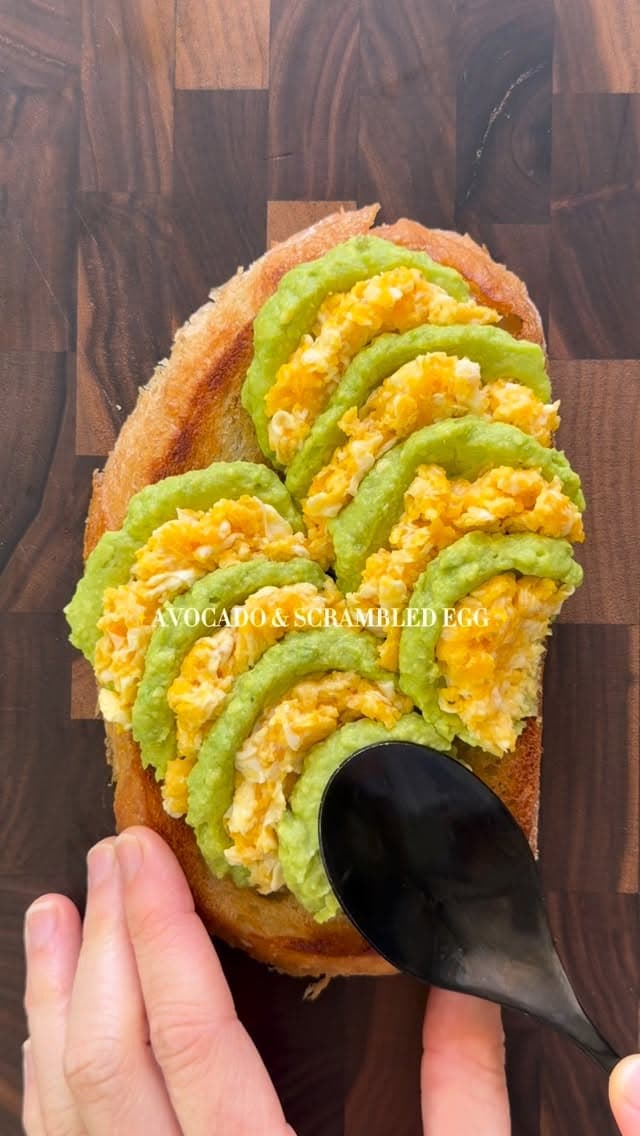 Avocado Toast with Scrambled Eggs