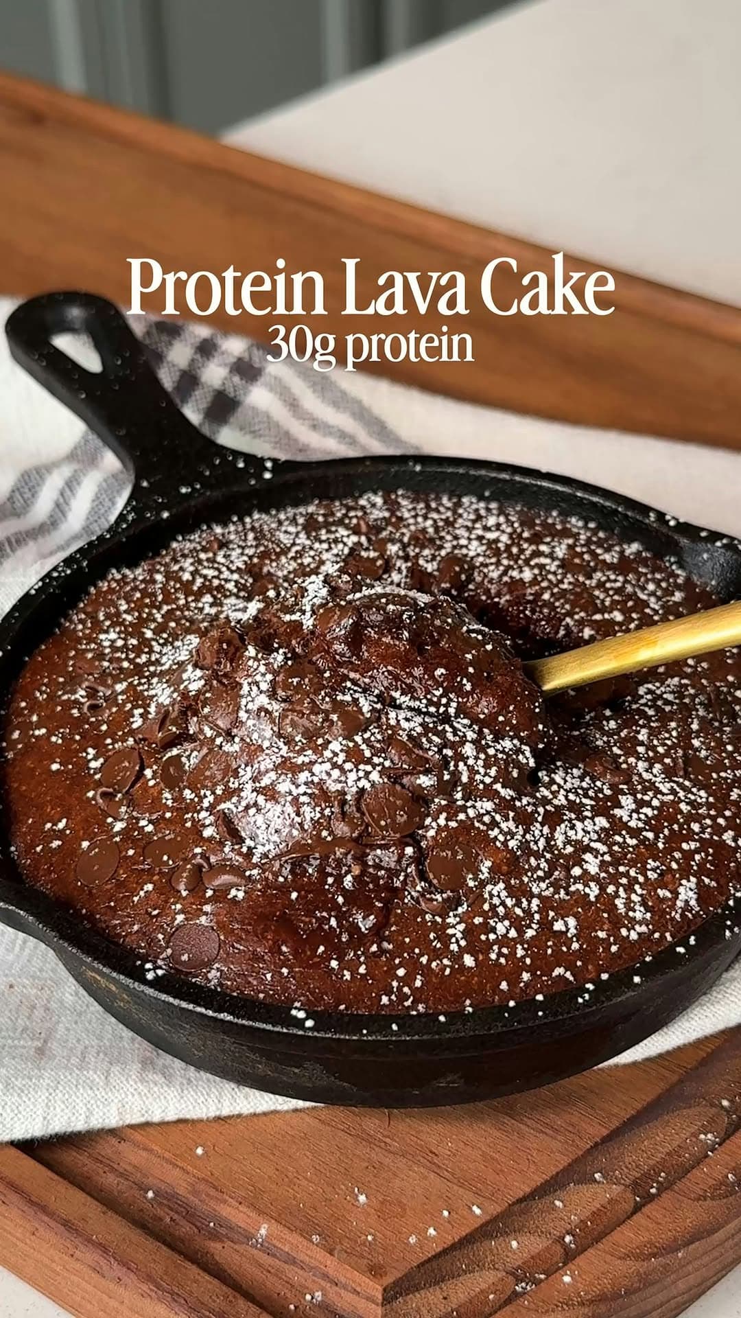 Single-Serving Protein Lava Cake