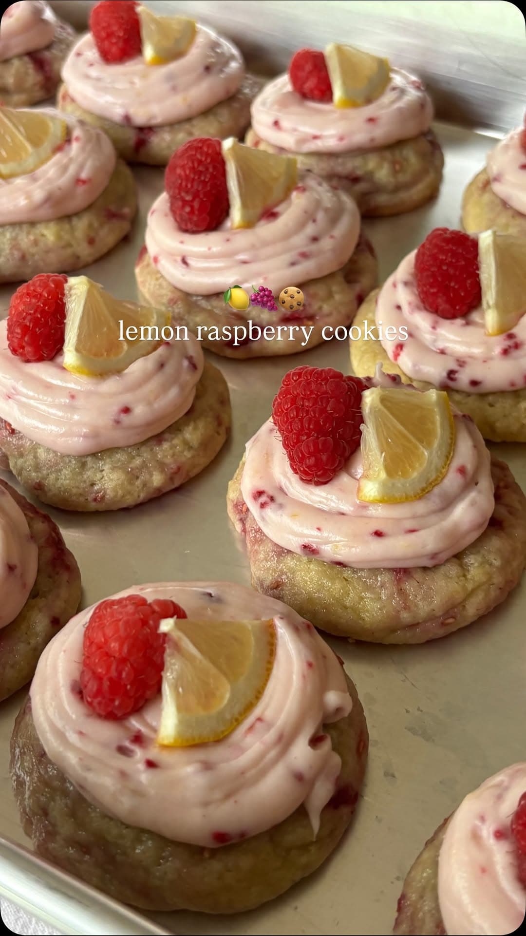 Raspberry Lemon Cookies