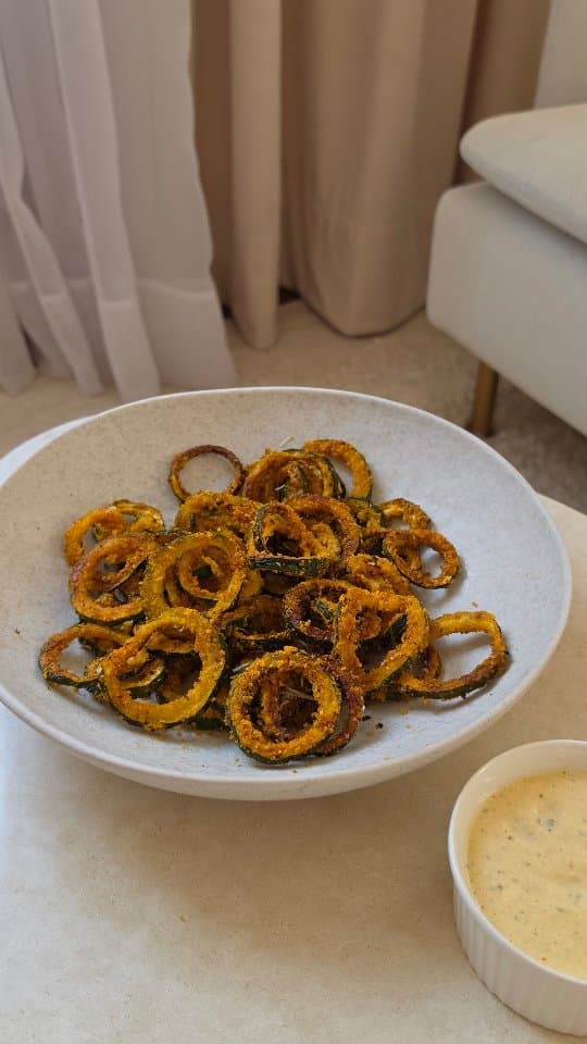 Zucchini Rings with Parmesan