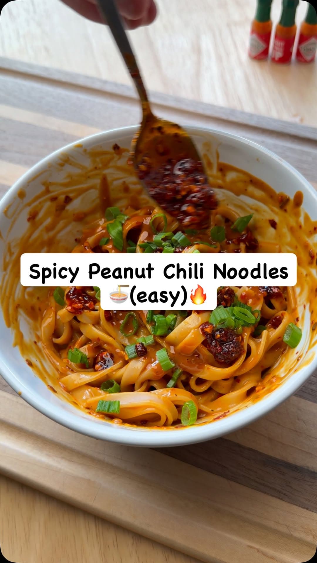 Spicy Peanut Chili Crisp Noodles