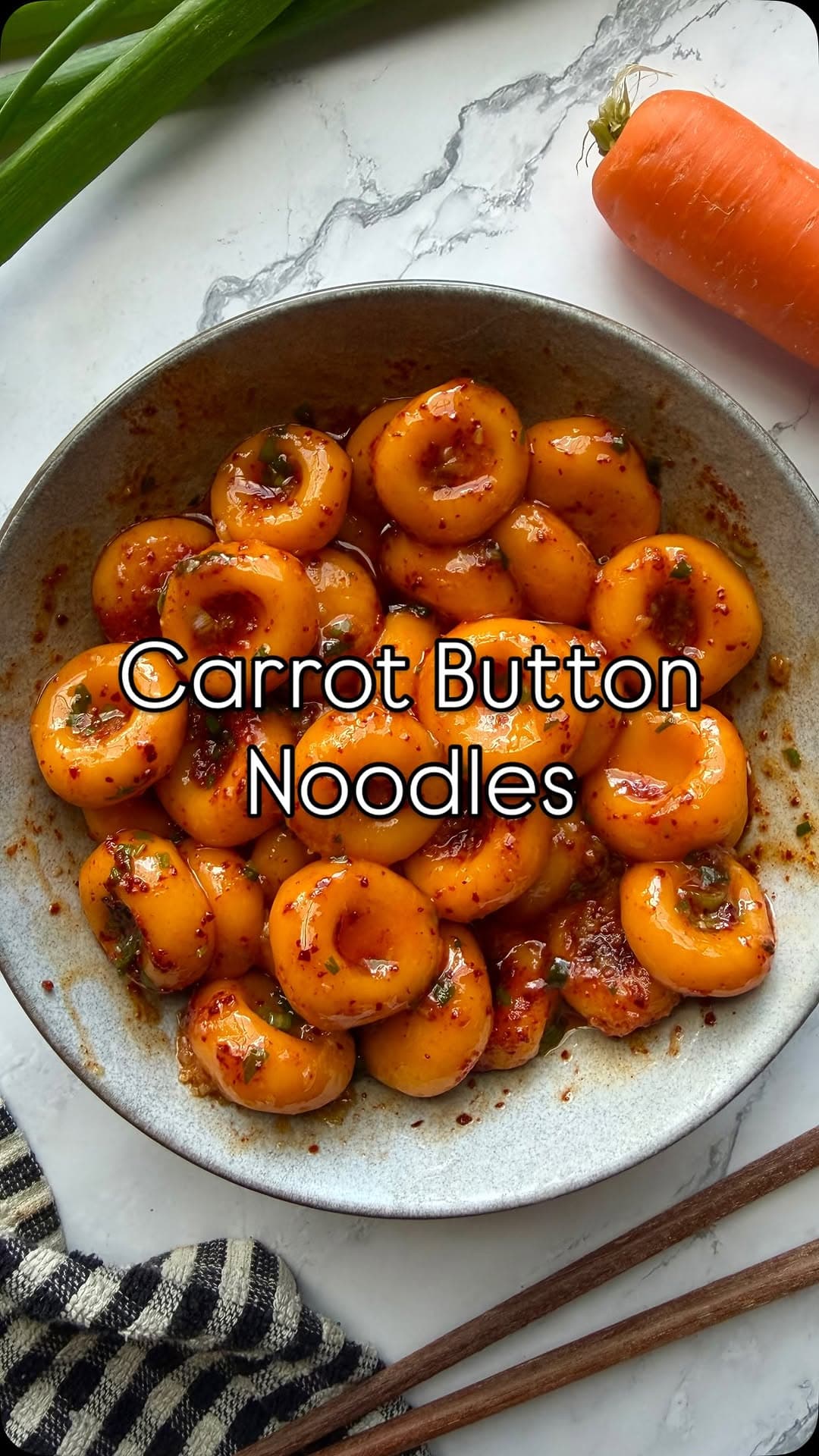 Carrot Button Noodles
