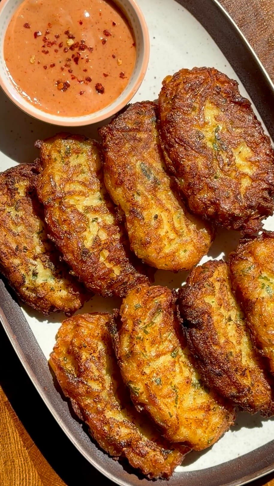 Crispy Garlic Parmesan Hash Browns