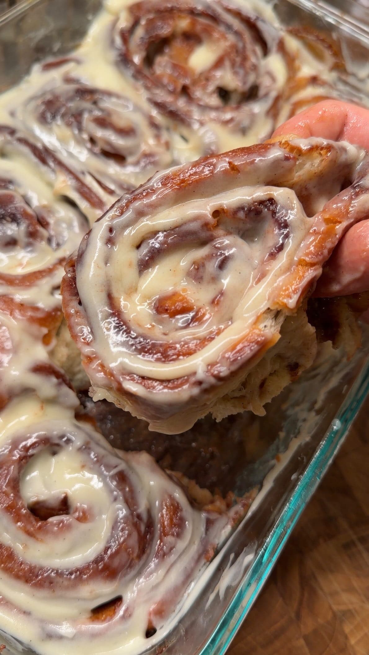 Cinnamon Rolls with Vanilla Bean Cream Cheese Frosting