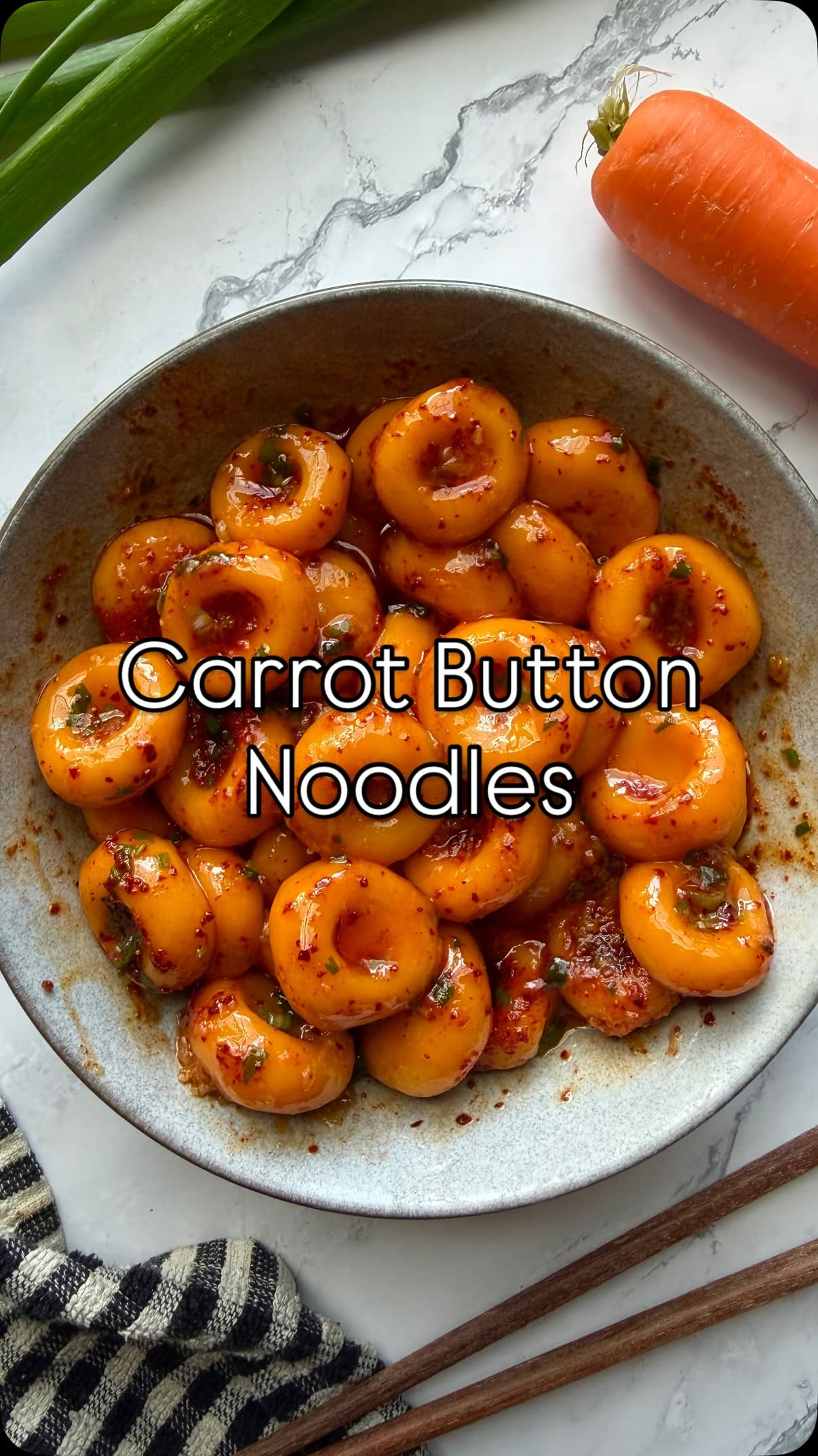 Carrot Button Noodles