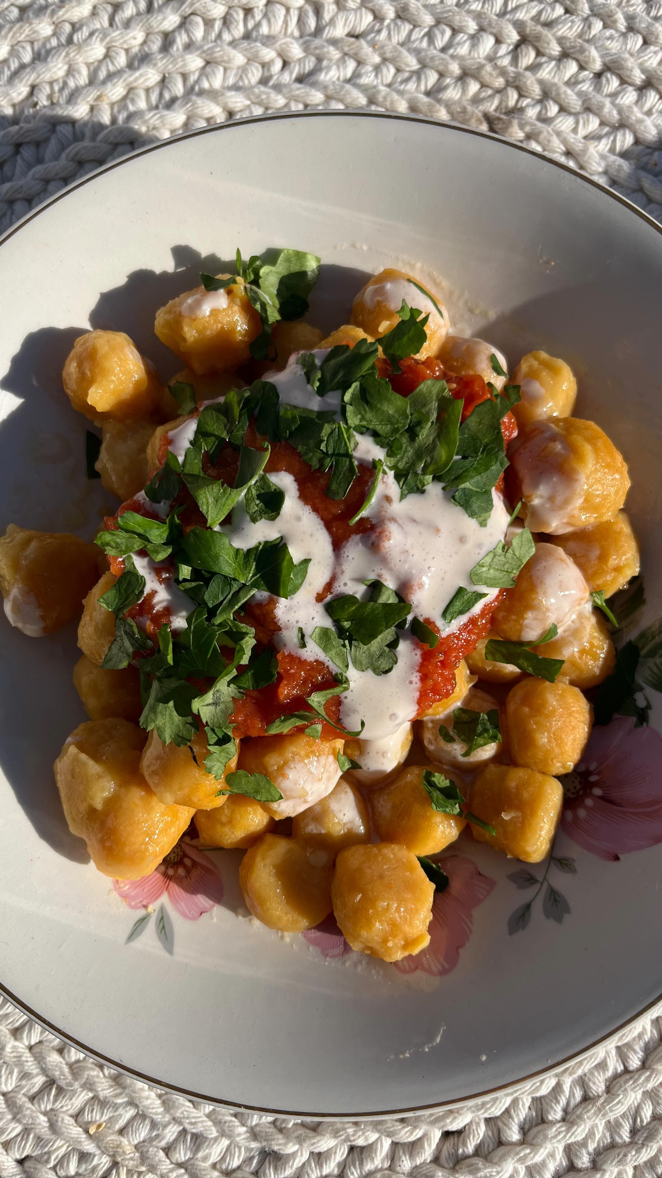 Ñoquis de Garbanzos y Zanahoria