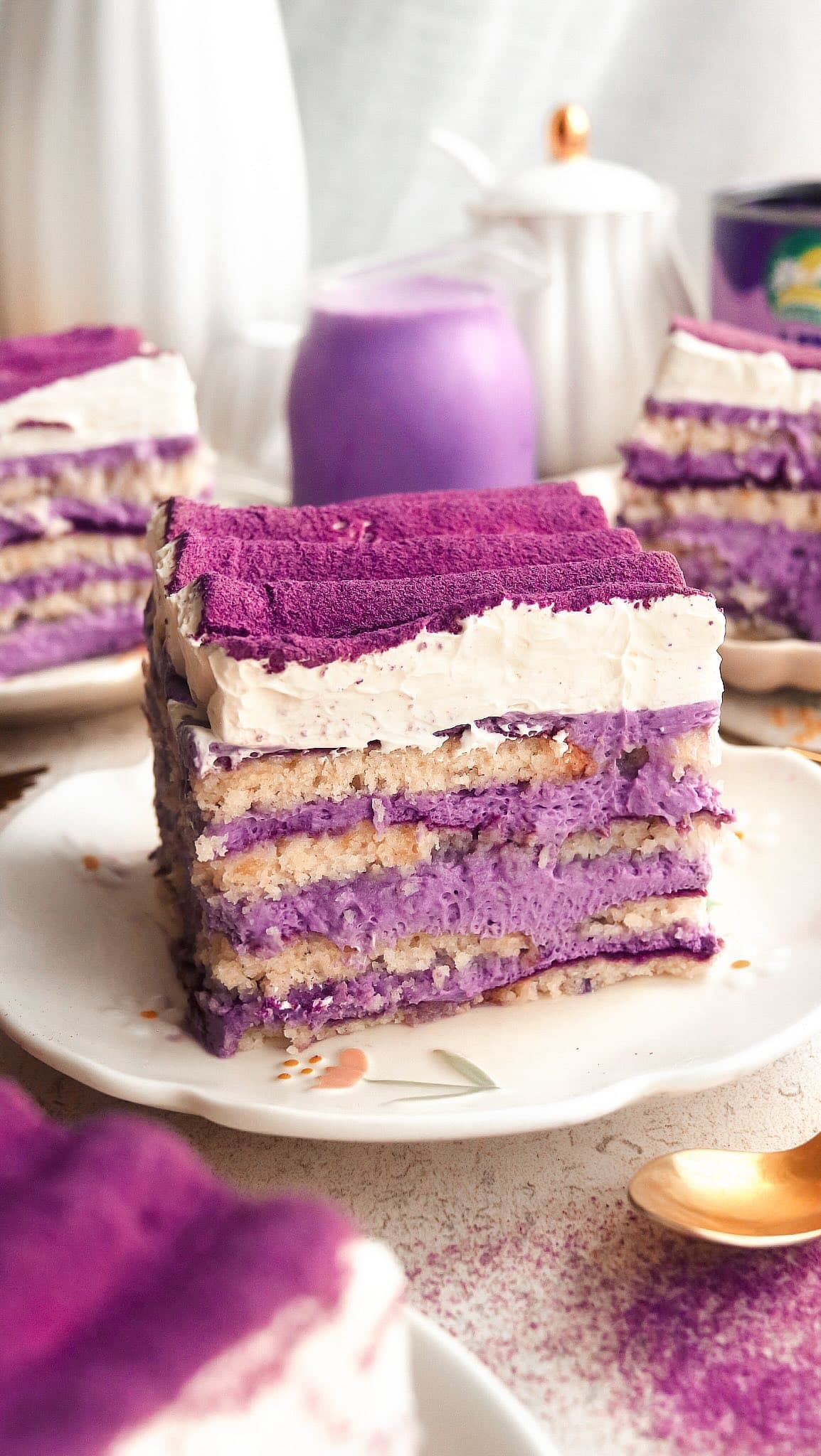 Vegan Ube Tiramisu