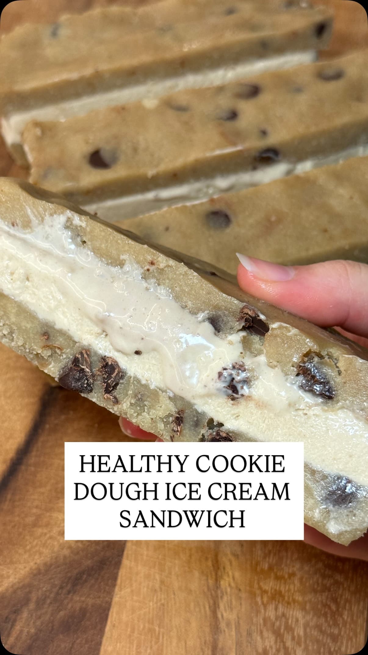 Healthy Cookie Dough Ice Cream Sandwich