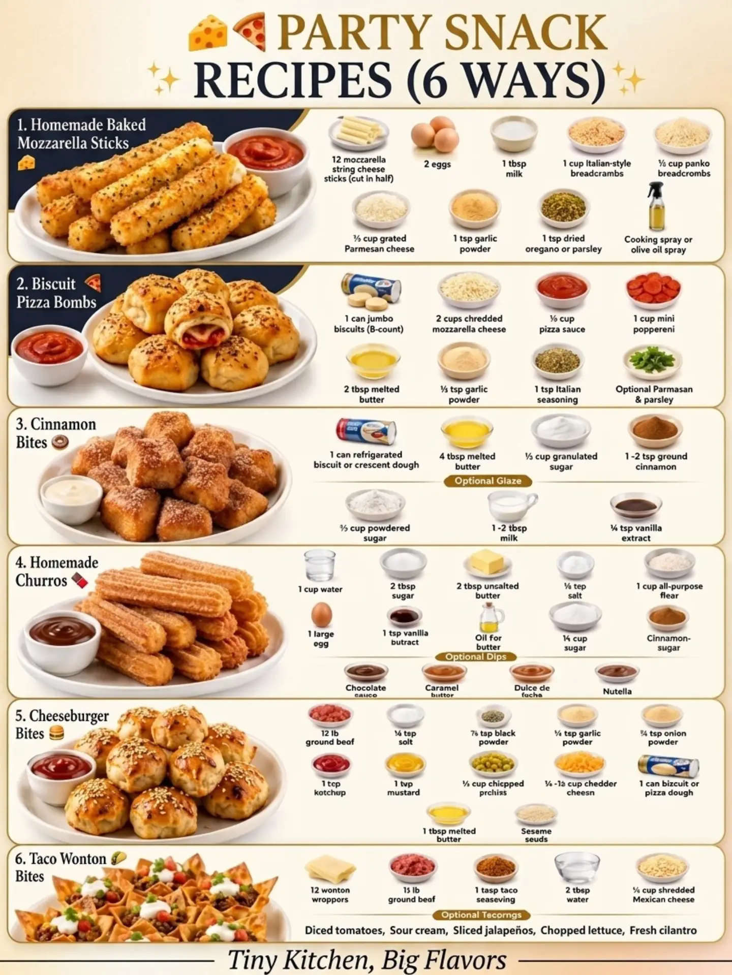 Party Snack Recipes (6 Ways)