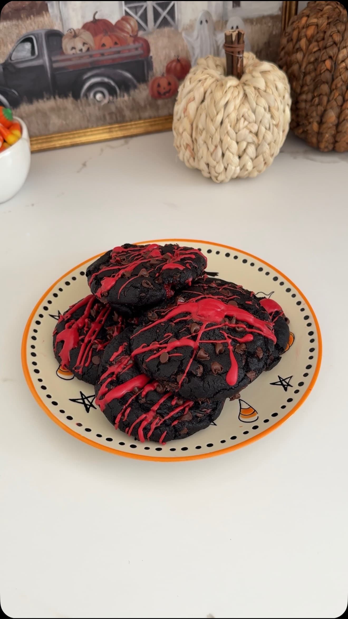 Vampire Cheesecake Cookies