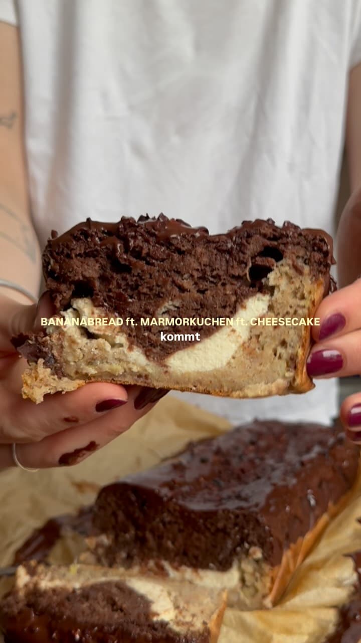 Bananenbrot-Marmorkuchen-Cheesecake