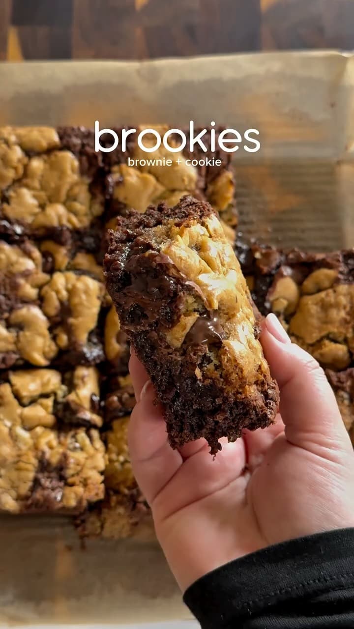 Ruskovoi brownie-cookies eli brookies