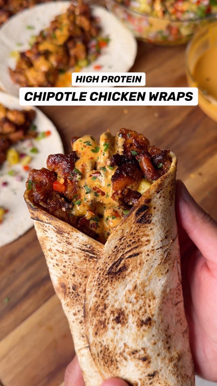 Wraps au poulet chipotle