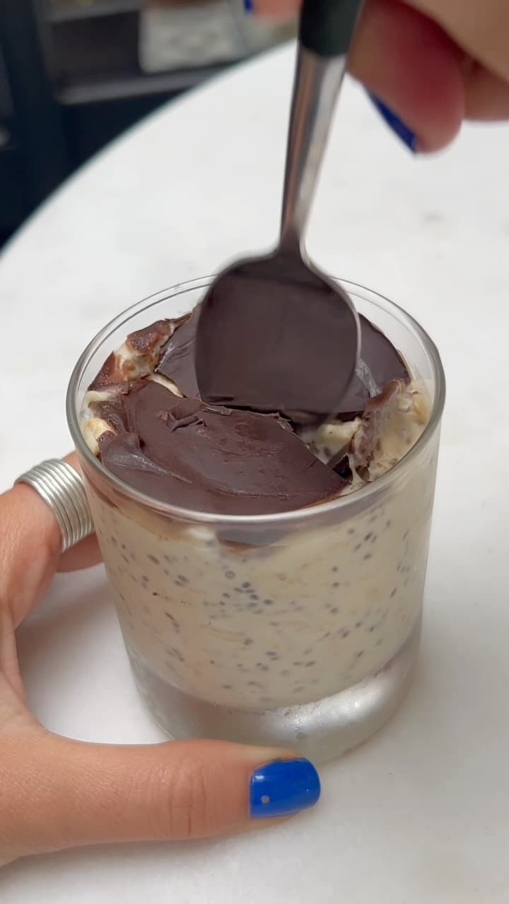 Overnight oats façon Snickers