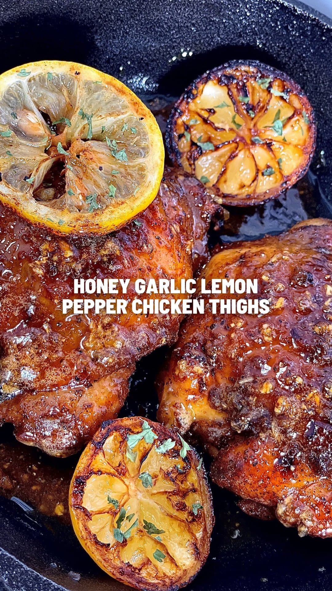 Honung vitlök citron kycklinglår