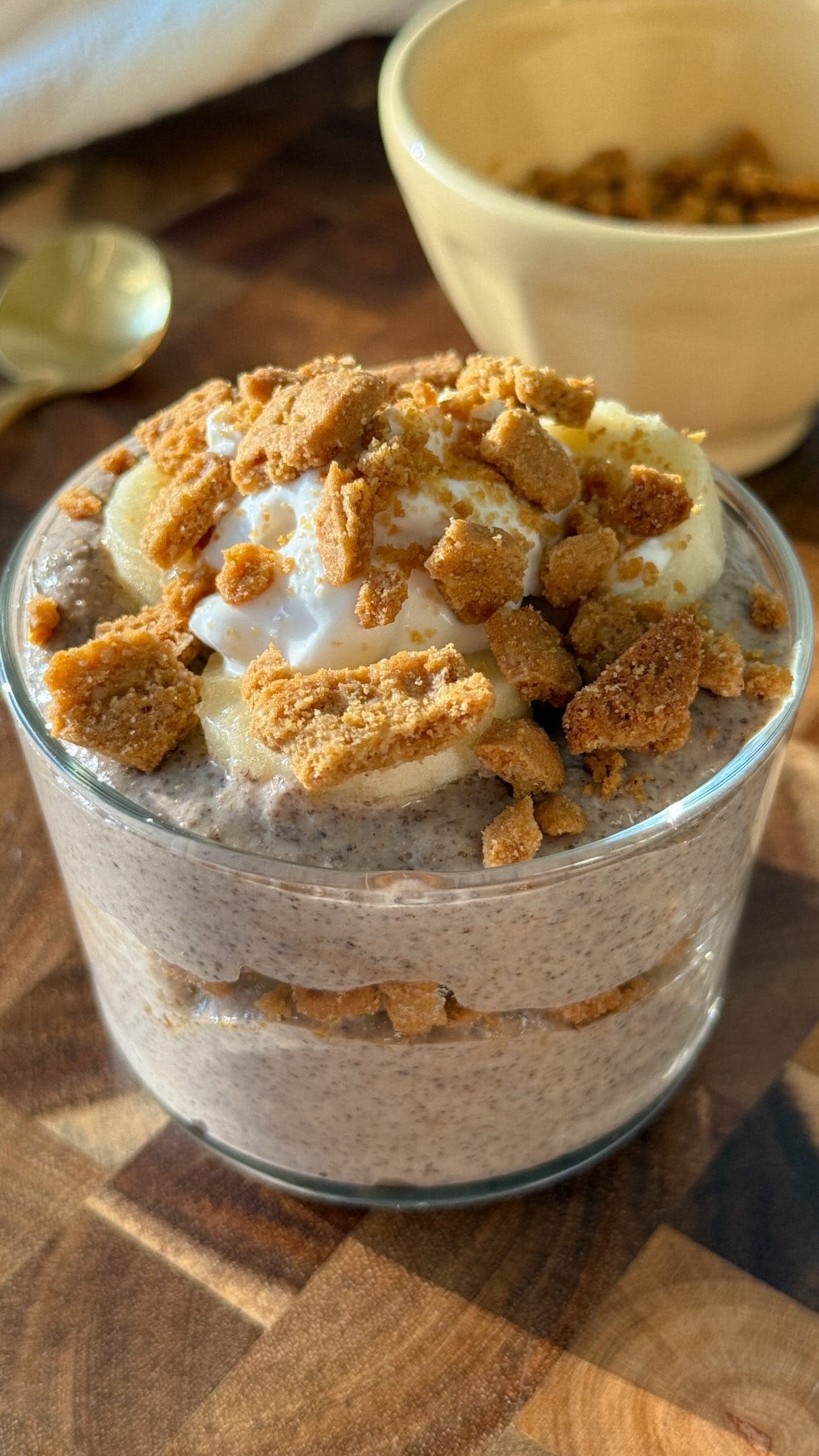 Bananasowy pudding chia z kremowym bananem