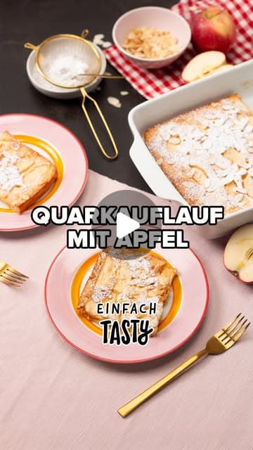 Süßer Quarkauflauf mit Apfel