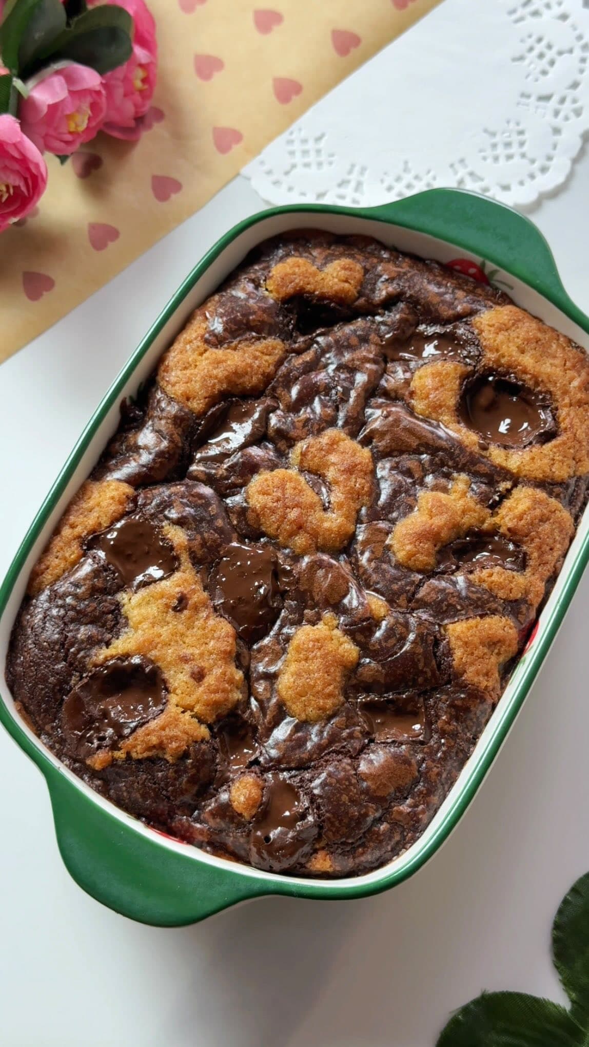 Eggless Scoopable Brookies