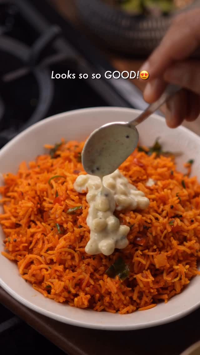 Riso Masala con Raita alla Boondi Tadka
