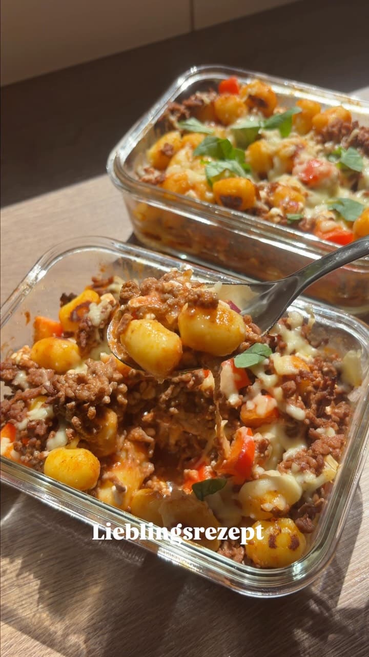 Pastel de Ñoquis con Carne Picada y Pimiento