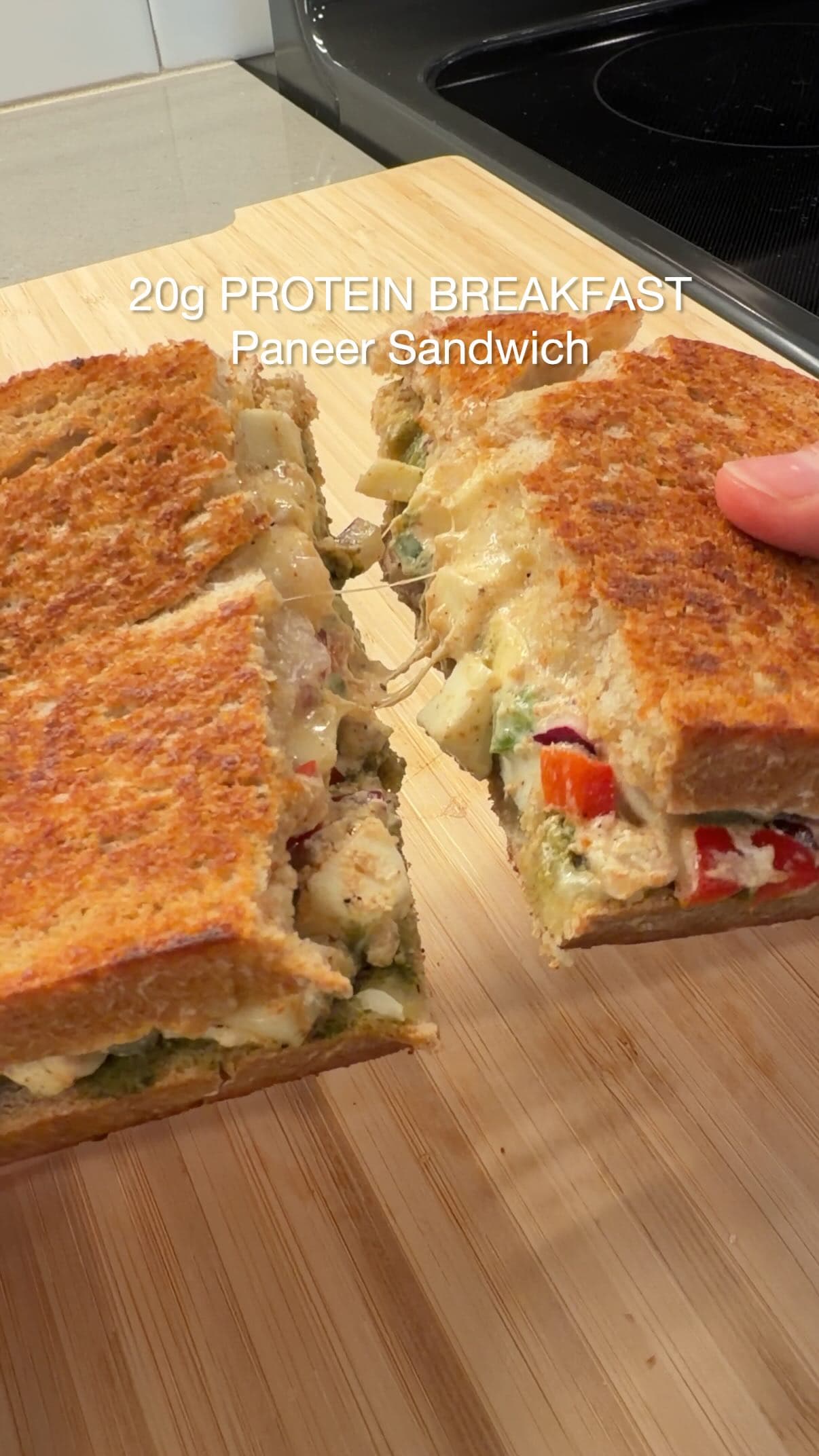 High Protein Paneer Sandwich