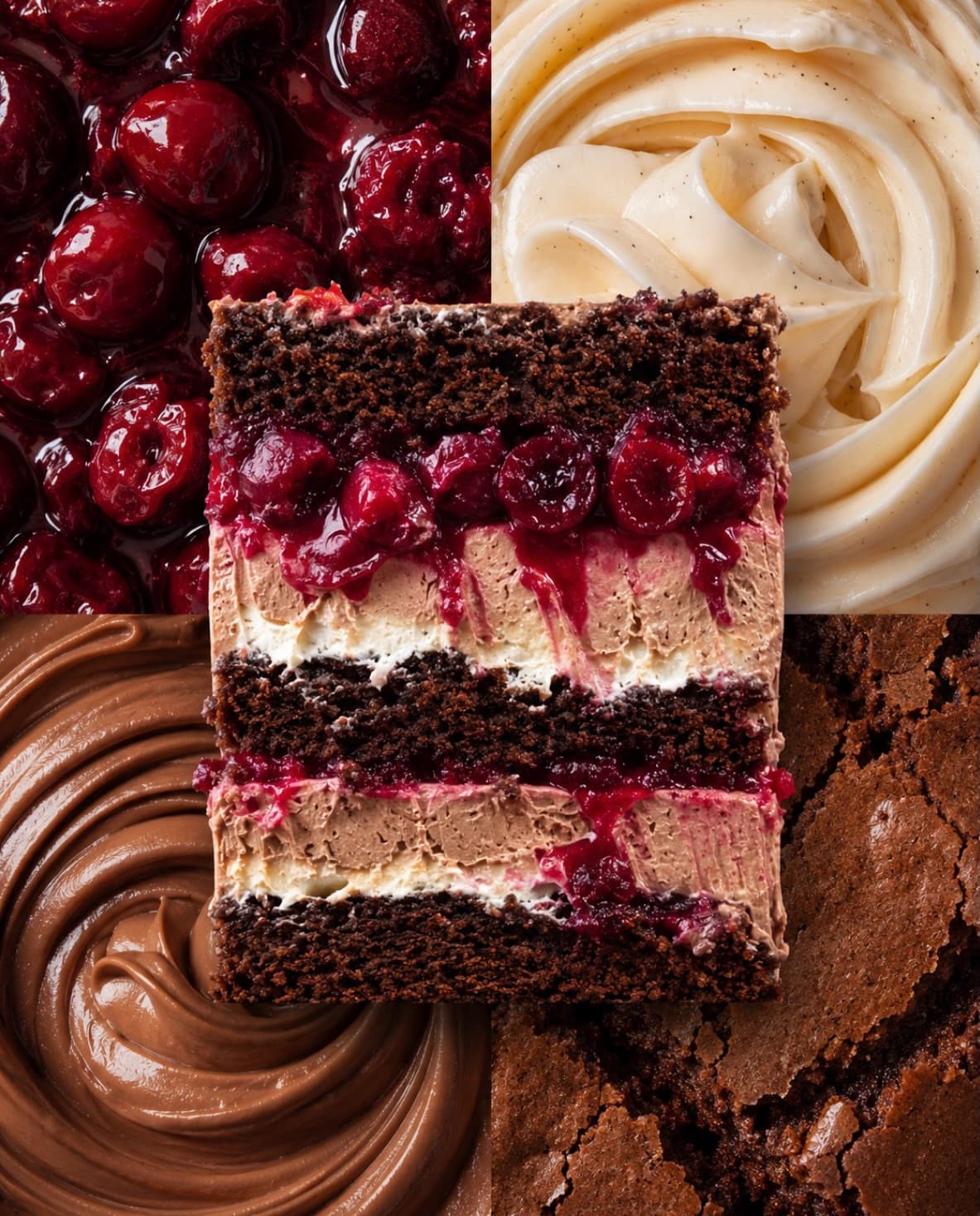 Fíková torta s pistáciovou náplňou a čokoládovým krémom