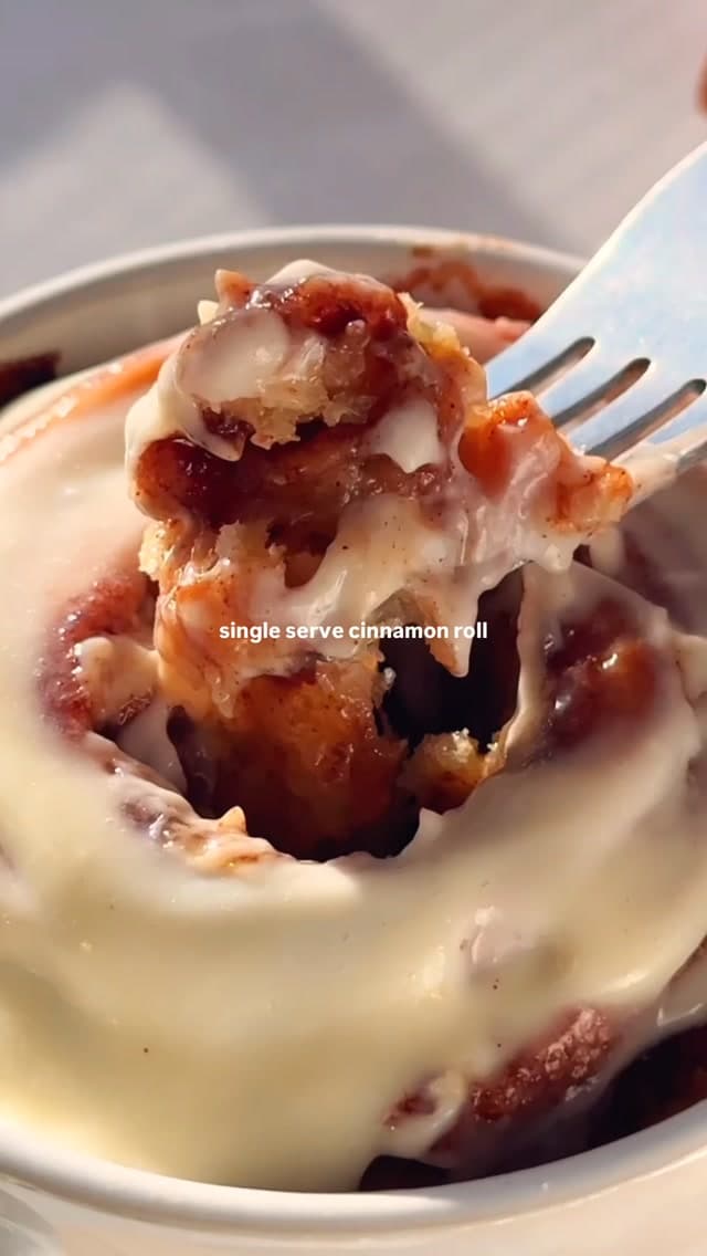 The Best Single Serve Cinnamon Roll