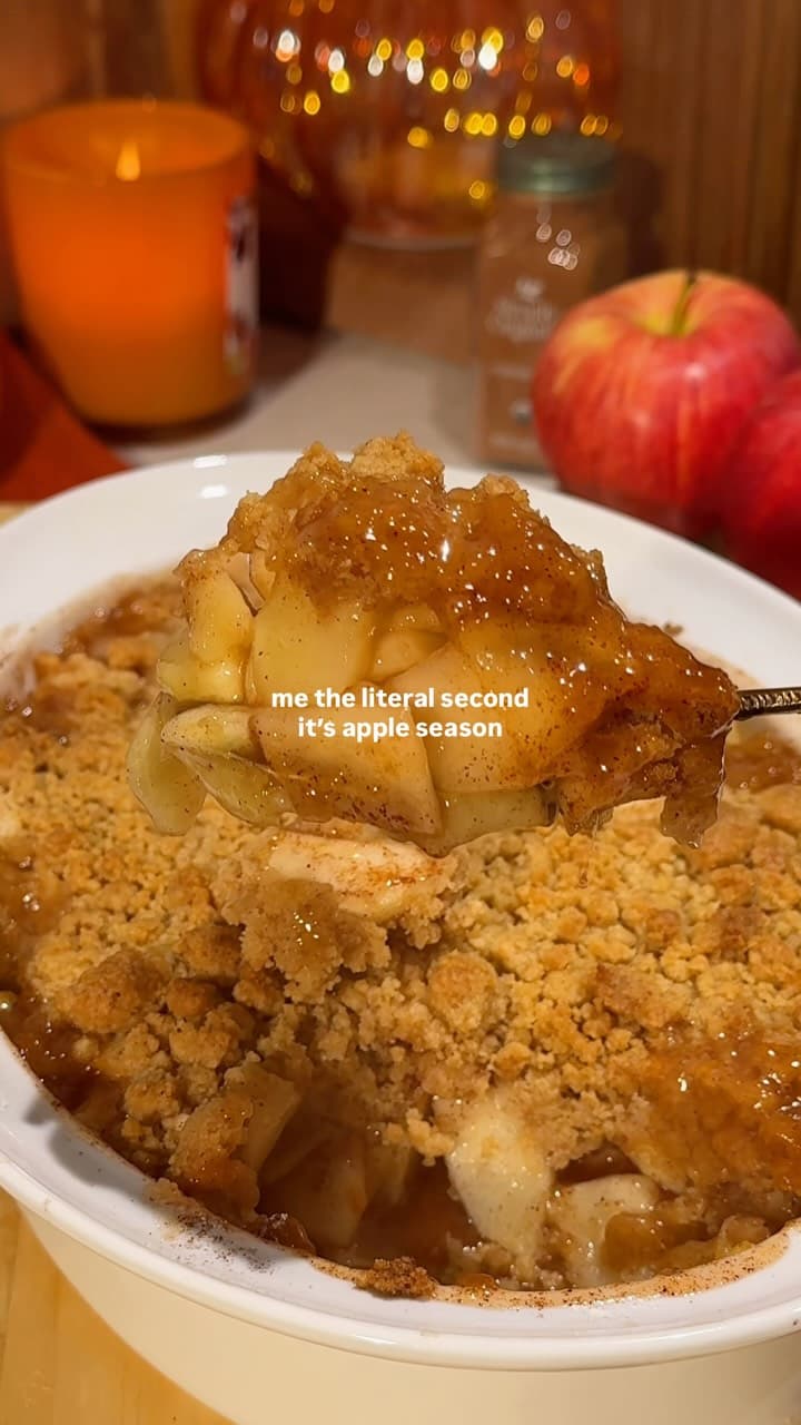 Crumble de Maçã de 5 Minutos