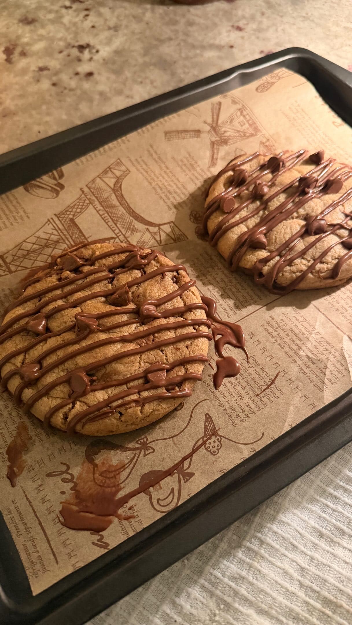 Nutella Stuffed Chocolate Chip Cookies