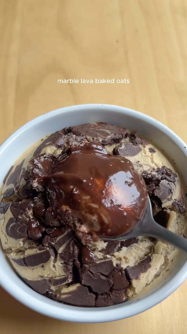 Marble Protein Baked Oats
