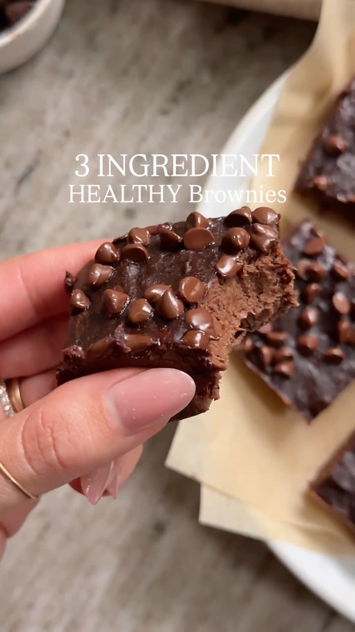 Brownies Saludables de 3 Ingredientes