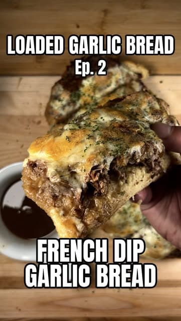 French Dip Garlic Bread