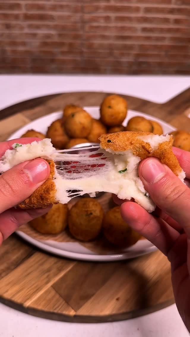 Crispy Potato Croquettes with Provolone Cheese